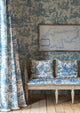 Toile Baptiste Ciel Entente Cordiale Fabric by Lewis & Wood