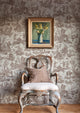 Toile Baptiste Marron Entente Cordiale Wallpaper by Lewis & Wood