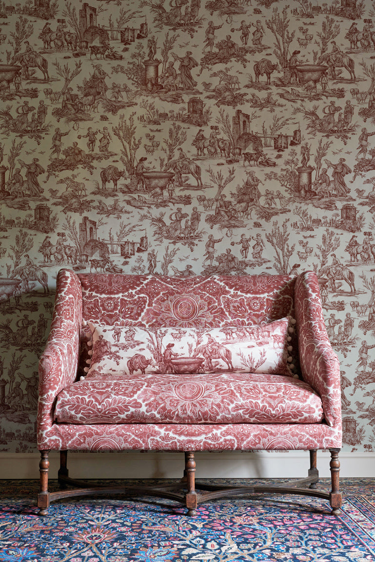 Toile Baptiste Rhone Entente Cordiale Fabric by Lewis & Wood