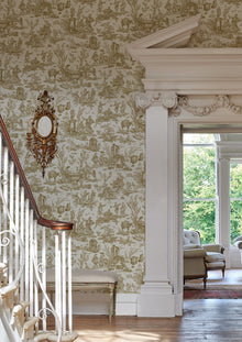 LW 318 173 Toile Baptiste Dijon Wallpaper by Lewis & Wood