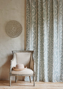 LW 340 94 Totem Sage Fabric by Lewis & Wood