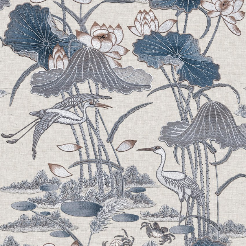 Lotus Pond by Wallpaper by Design ID