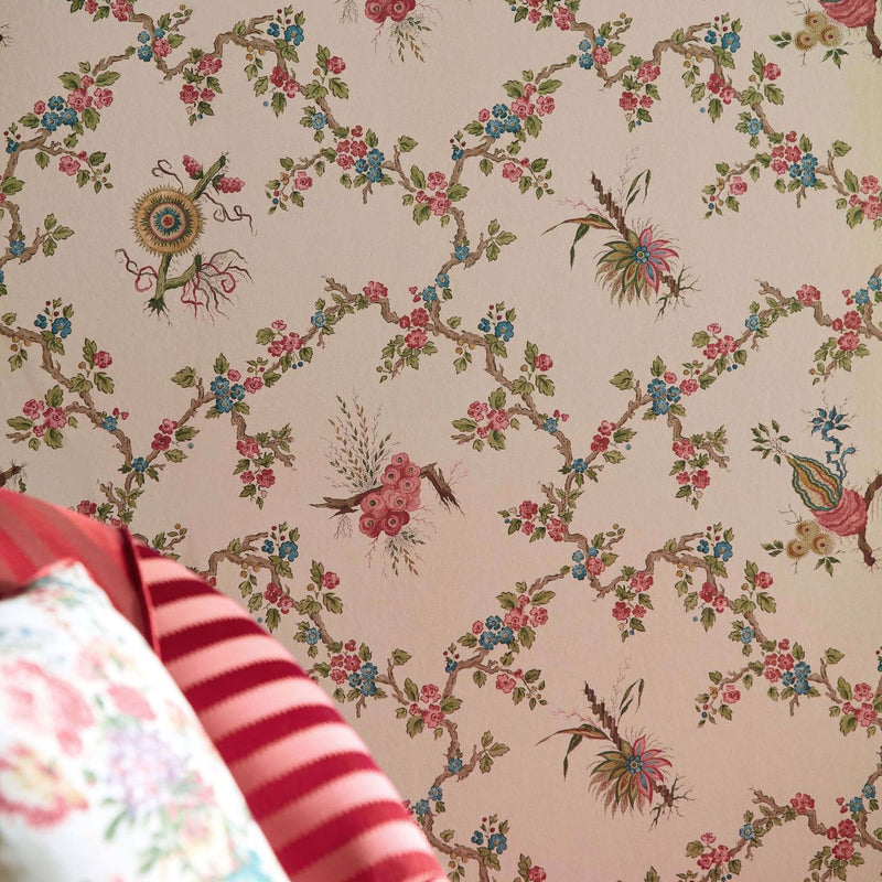 Trelliage Giles Deacon Wallpaper by Sanderson