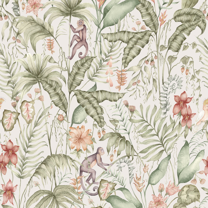 Tropical Utopia Moss Wallpaper by Voyage Maison | TRUTOPI/WPO/MOS