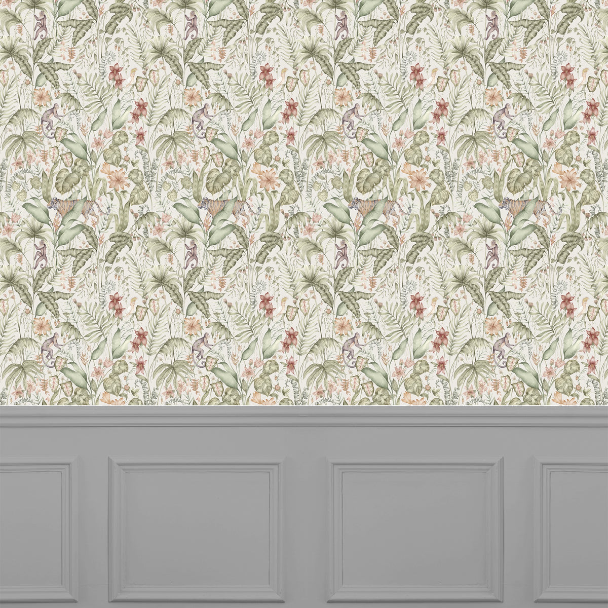 Tropical Utopia Moss Wallpaper by Voyage Maison | TRUTOPI/WPO/MOS