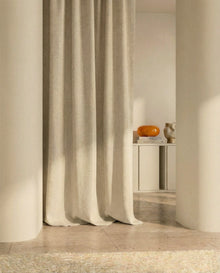TSARCRE Sarga Crema Fabric by Coordonné - room
