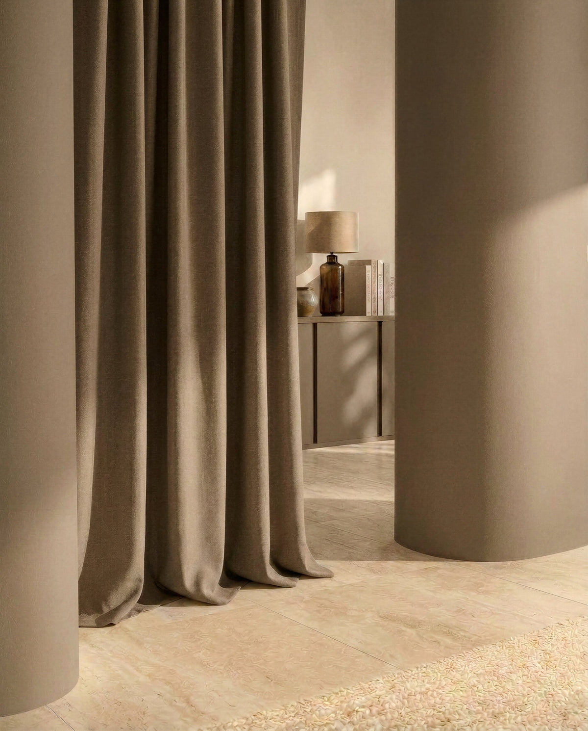 TSARCUE Sarga Cuero Fabric by Coordonné - room