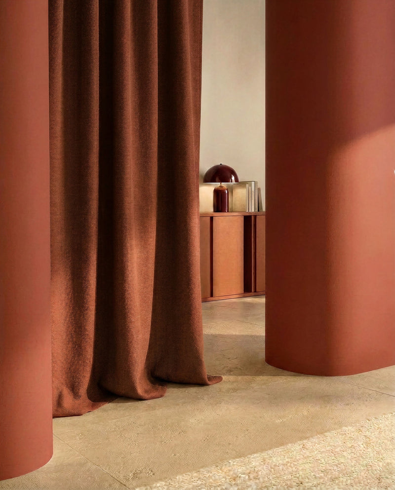 TSARTER Sarga Terracota Fabric by Coordonné - room