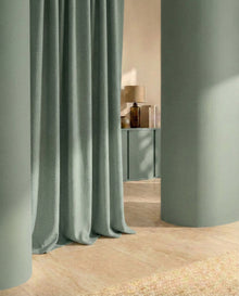 TSARTUR Sarga Turquesa Fabric by Coordonné - room