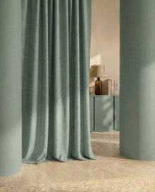 TSARTUR Sarga Turquesa Fabric by Coordonné - room