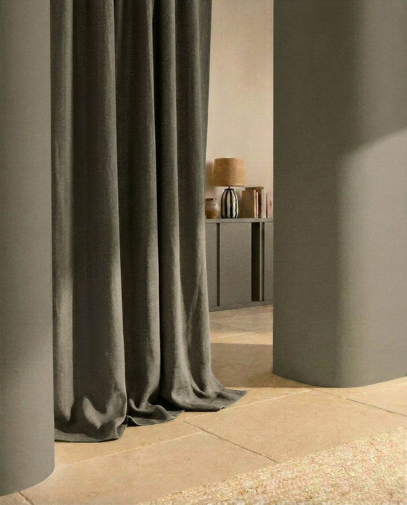 TSARVIS Sarga Visón Fabric by Coordonné - room