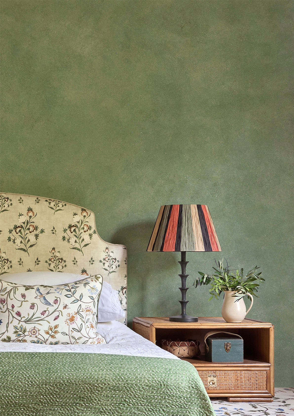 Wild Rice Myrtle Sprigs & Twigs Fabric by Lewis & Wood