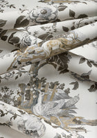 TWW10540 Forest Lodge Brown and White Boxwood Wallpaper by Thibaut
