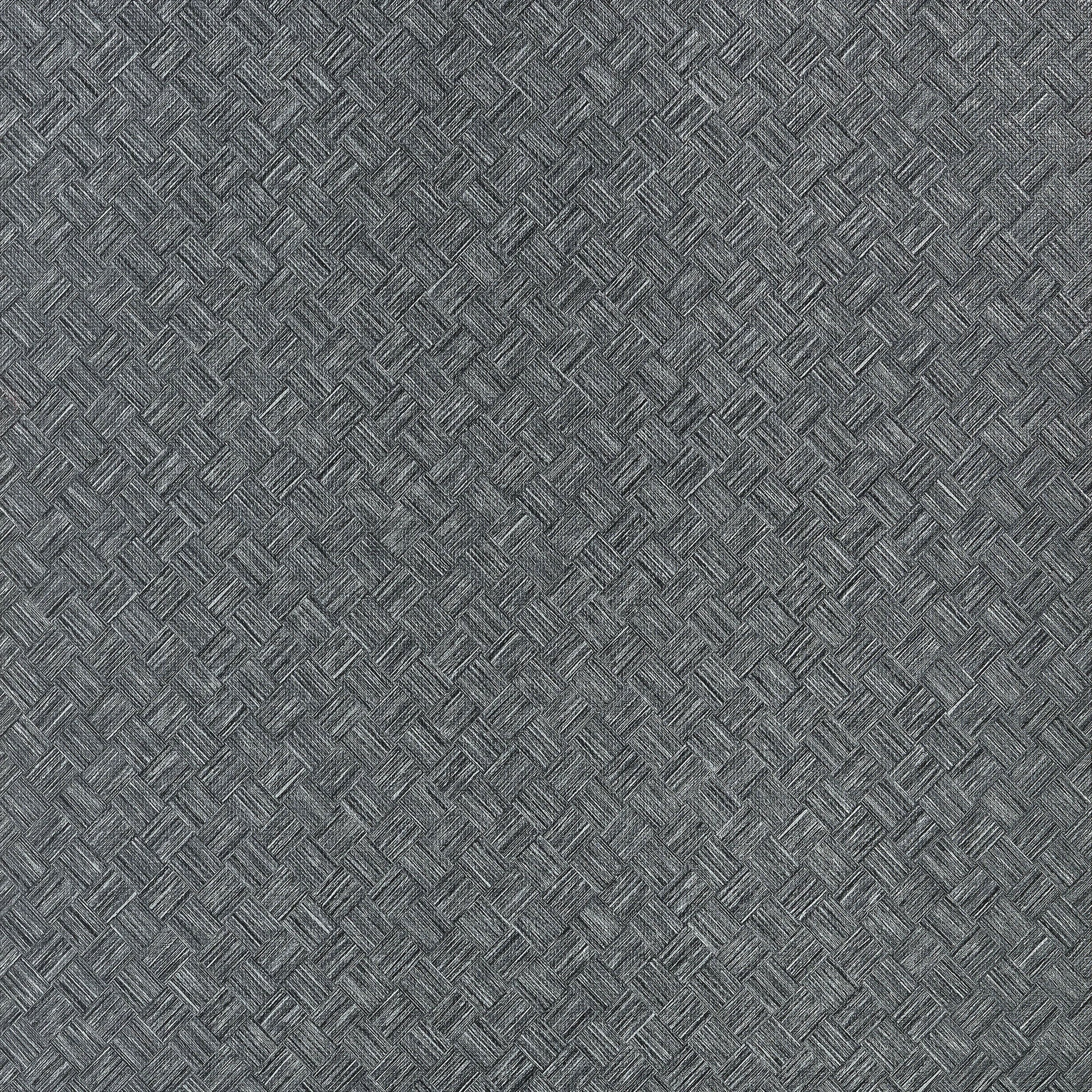 TWW34065 Saddle Weave Black and Silver Texture Resource 9 Wallpaper by Thibaut
