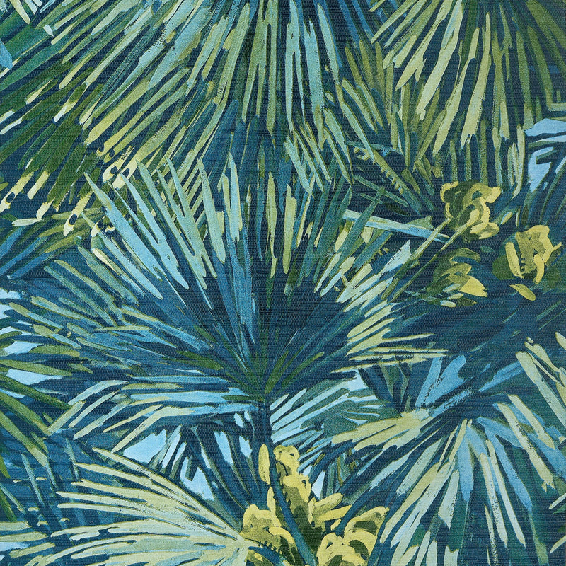 TWW34098 Palmier Citron and Blue Texture Resource 9 Wallpaper by Thibaut
