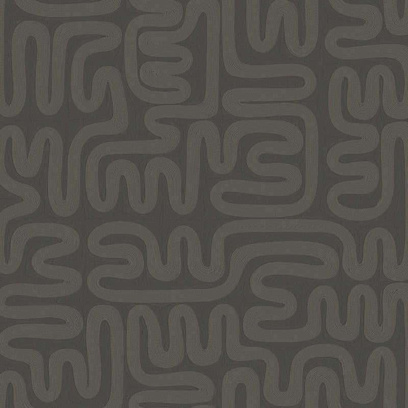 60701 Sarana Tali Charcoal Wallpaper By Arte