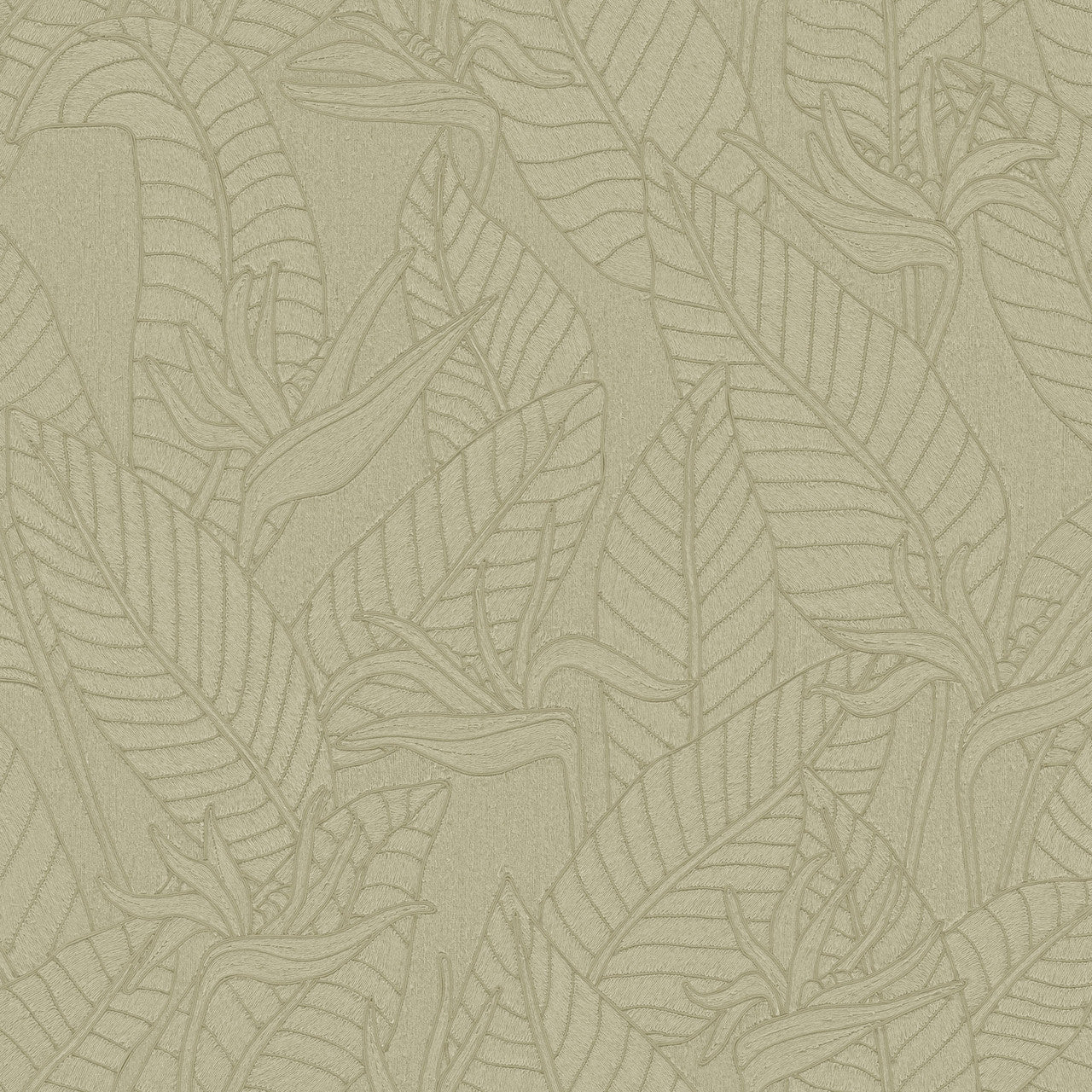 60740 Strelitzia Tali Olive Wallpaper By Arte