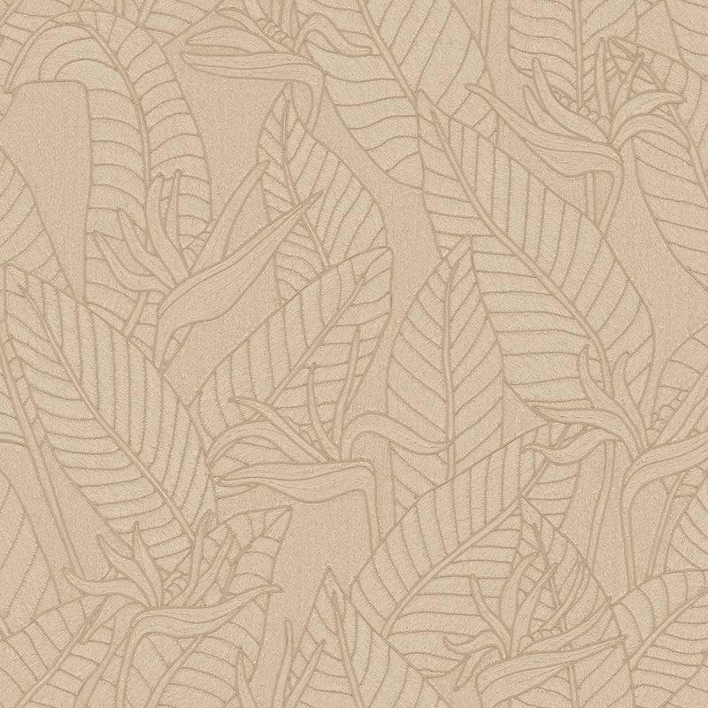60742 Strelitzia Tali Jute Wallpaper By Arte