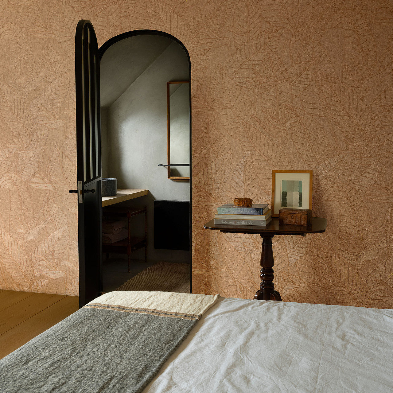 60745 Strelitzia Tali Camel Wallpaper By Arte