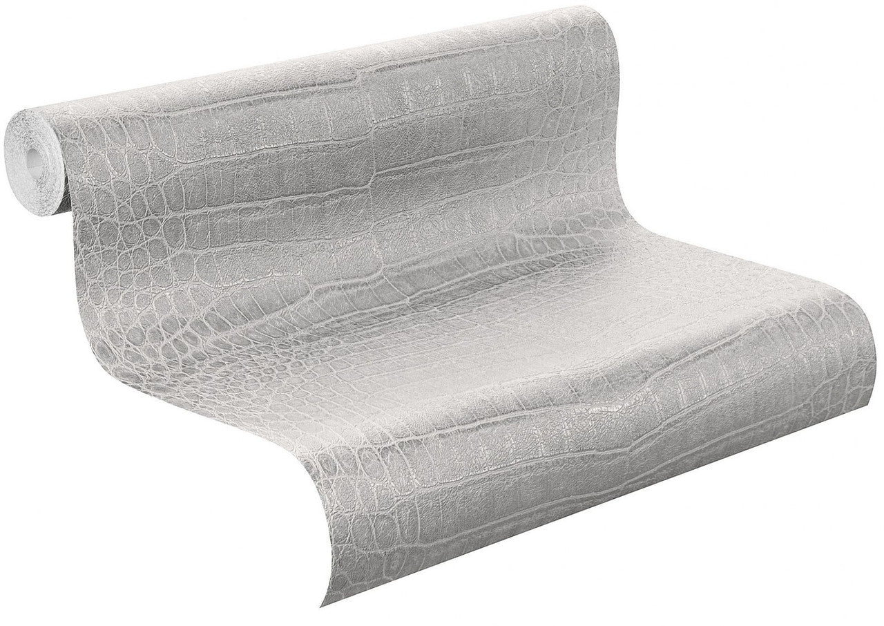 474145 African Queen II Croc Effect Wallpaper by Rasch