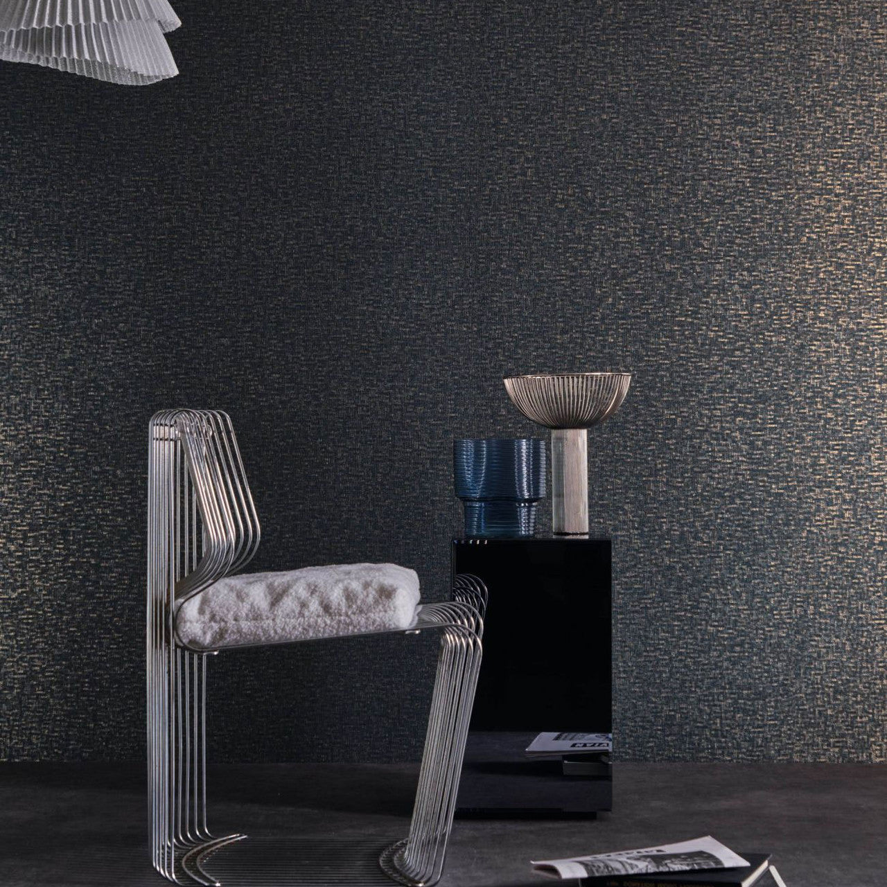 Tessela Textures Metalliques Wallpaper by Casamance