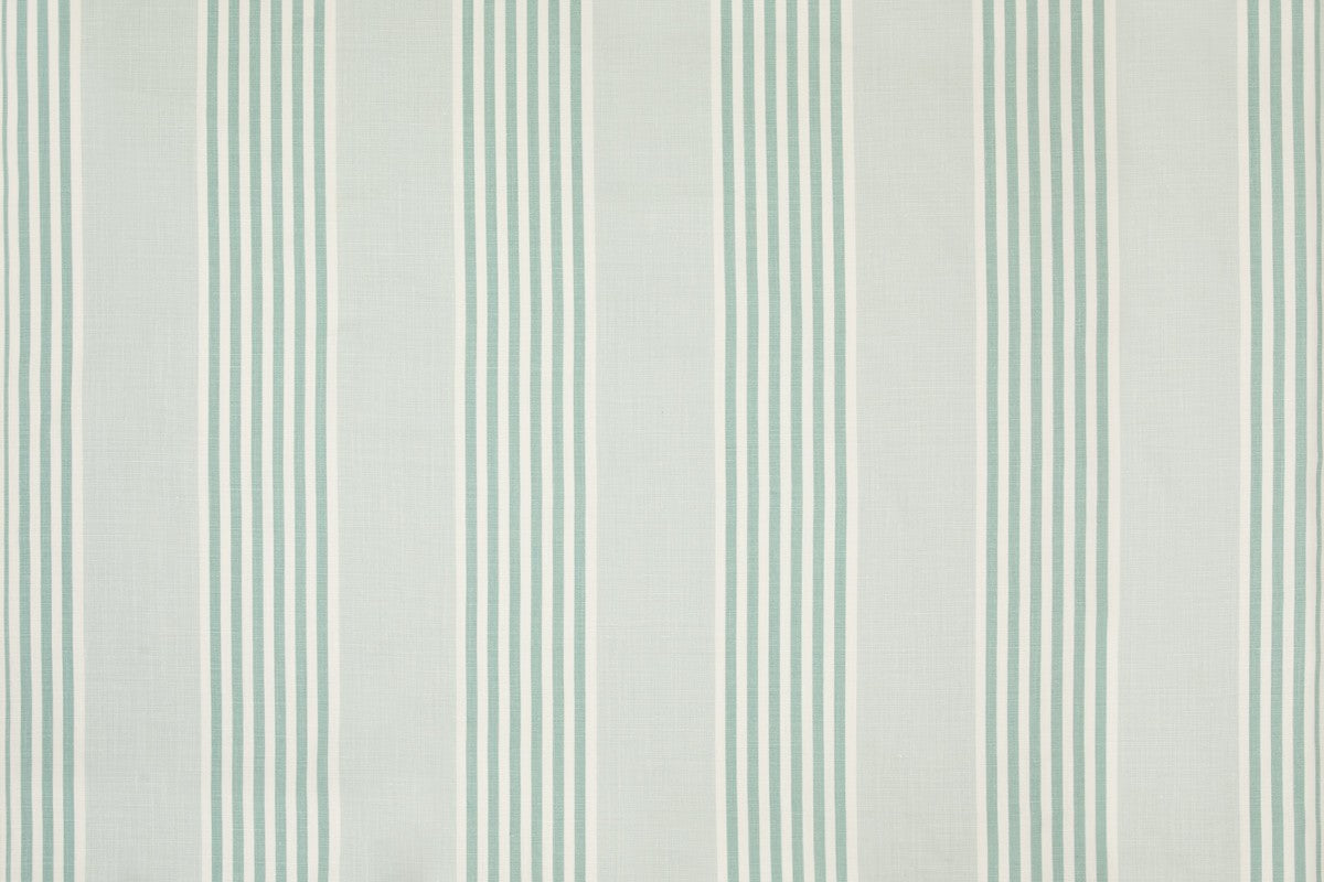 The Hudson Stripe Aqua fabric by Christopher Farr Cloth