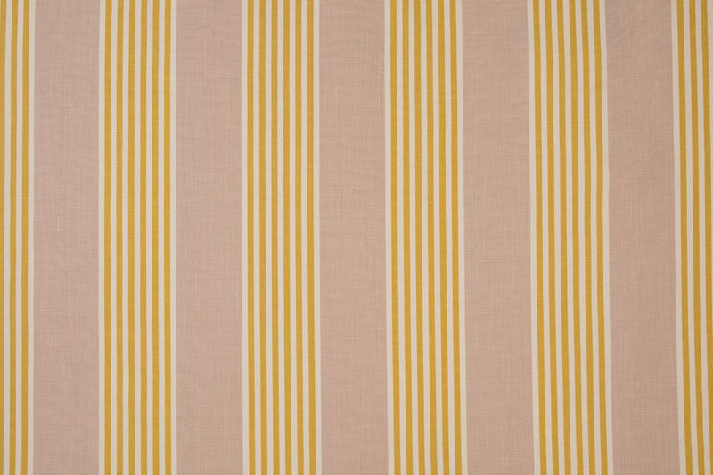 The Hudson Stripe Lemon fabric by Christopher Farr Cloth