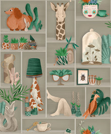 BMWL005/10A The Cabinet Wild Life Wallpaper by Brand McKenzie