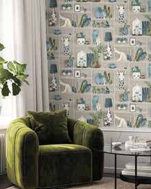 BMWL005/10C The Cabinet Wild Life Wallpaper by Brand McKenzie