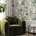 BMWL005/10C The Cabinet Wild Life Wallpaper by Brand McKenzie
