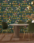 BMGI006/09B The Grand Pour Dirty Olive Wallpaper by Brand McKenzie