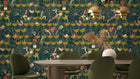 BMGI006/09B The Grand Pour Dirty Olive Wallpaper by Brand McKenzie