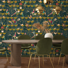 BMGI006/09B The Grand Pour Dirty Olive Wallpaper by Brand McKenzie