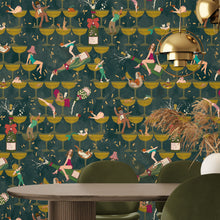 BMGI006/09B The Grand Pour Dirty Olive Wallpaper by Brand McKenzie