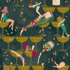 BMGI006/09B The Grand Pour Dirty Olive Wallpaper by Brand McKenzie