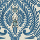 The Great Damask Heart Deco Azure Blue Wallpaper by Brand McKenzie