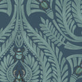 The Great Damask Heart Deco Teal Wallpaper by Brand McKenzie
