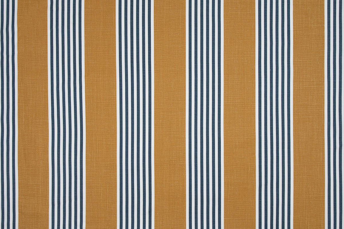The Hudson Stripe Honey fabric by Christopher Farr Cloth