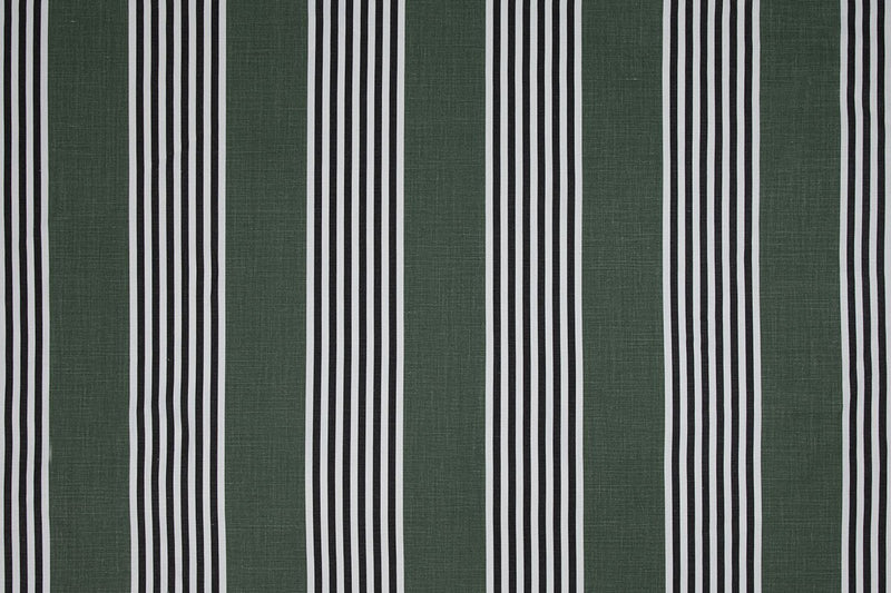 The Hudson Stripe Olive fabric by Christopher Farr Cloth