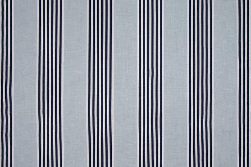 The Hudson Stripe Pale Blue fabric by Christopher Farr Cloth