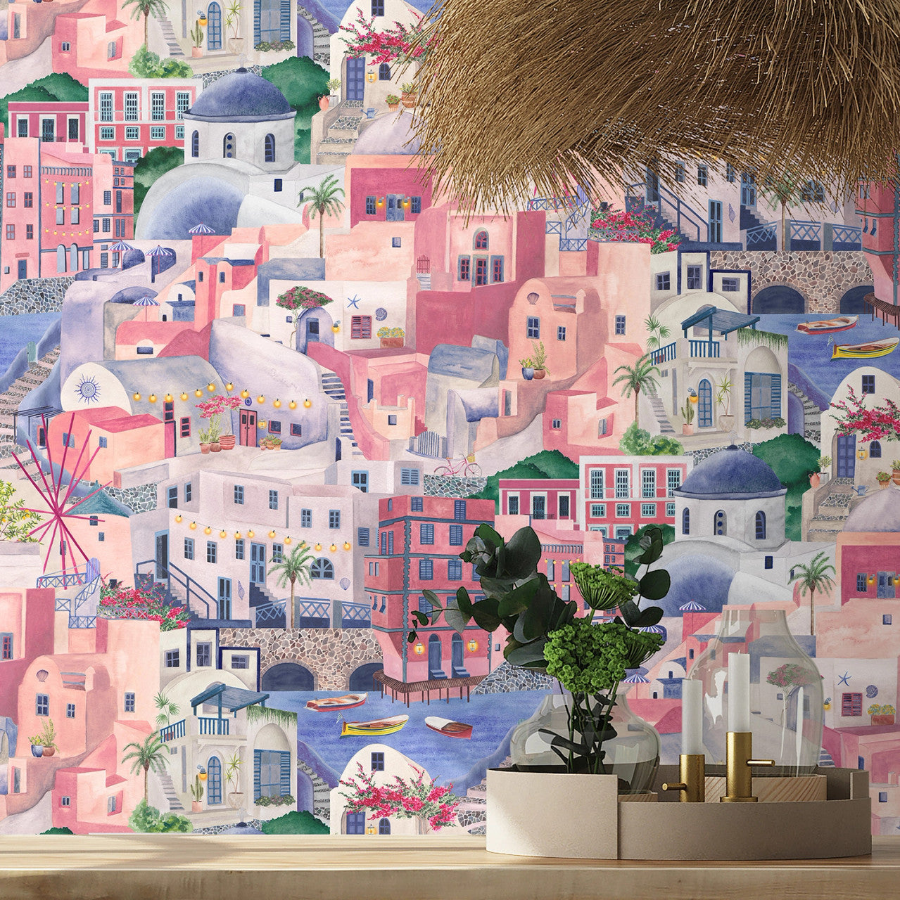 BMPP004/08C The Mediterranean Wallpaper by Brand McKenzie