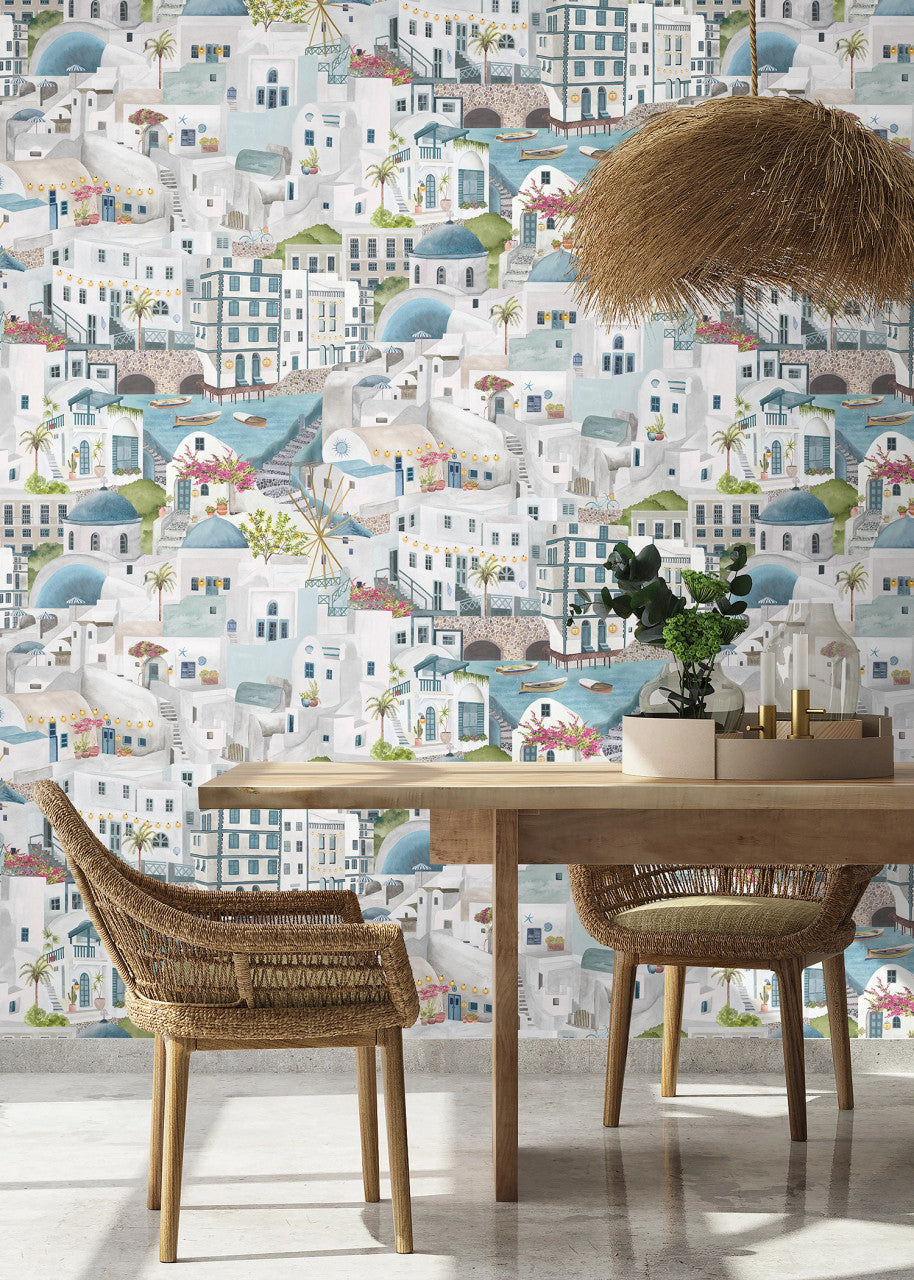 BMPP004/08D The Mediterranean Wallpaper by Brand McKenzie