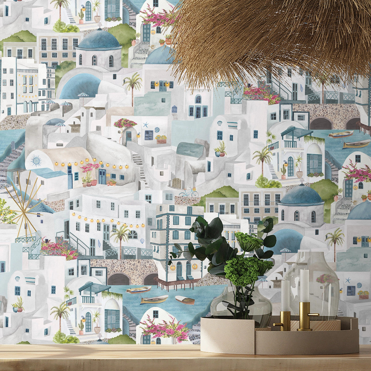 BMPP004/08D The Mediterranean Wallpaper by Brand McKenzie
