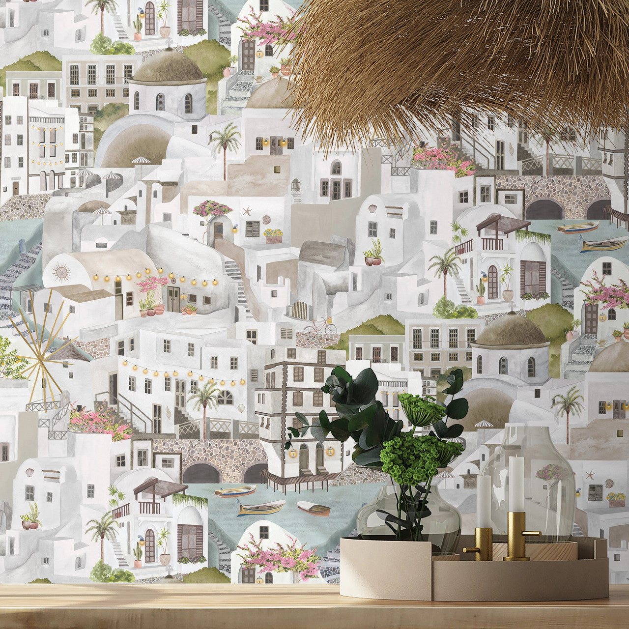 BMPP004/08E The Mediterranean Wallpaper by Brand McKenzie