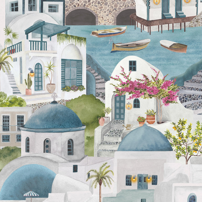 BMPP004/08D The Mediterranean Wallpaper by Brand McKenzie