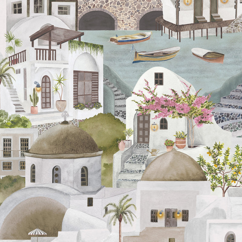 BMPP004/08E The Mediterranean Wallpaper by Brand McKenzie