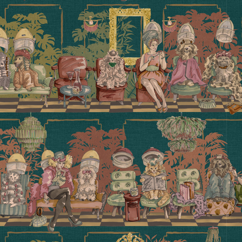 The Parlour Groove Inferno Wallpaper by Brand McKenzie