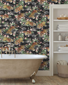BMPP004/09B Tiger Lily Wallpaper by Brand McKenzie