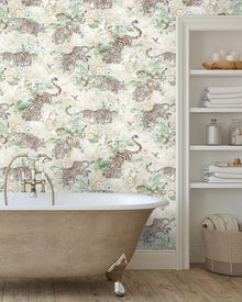 BMPP004/09C Tiger Lily Wallpaper by Brand McKenzie