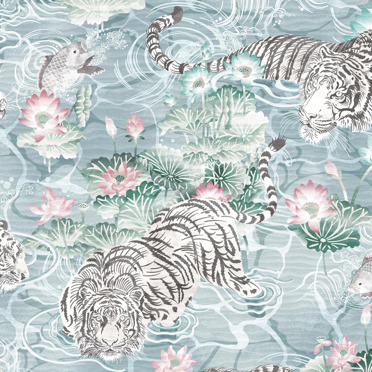 BMPP004/09A Tiger Lily Wallpaper by Brand McKenzie
